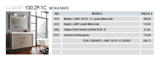 L-GANT 100 2P-1C MOKA MATE