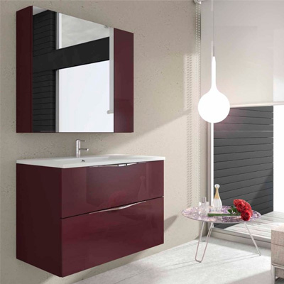 Mueble de baño NOA 80 - 2C púrpura brillo